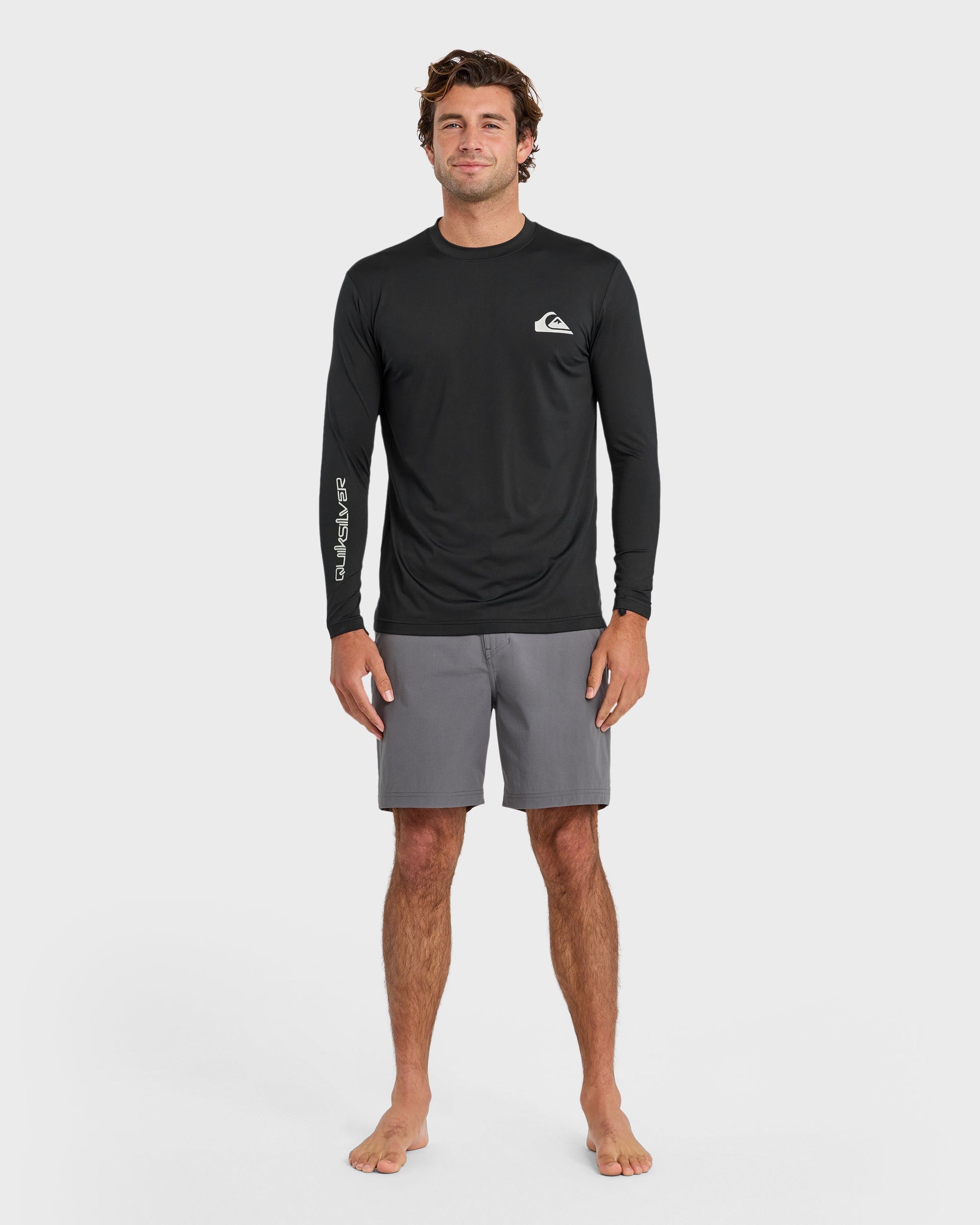 Everyday Long Sleeve Surf Tee - Black - Quick Silver
