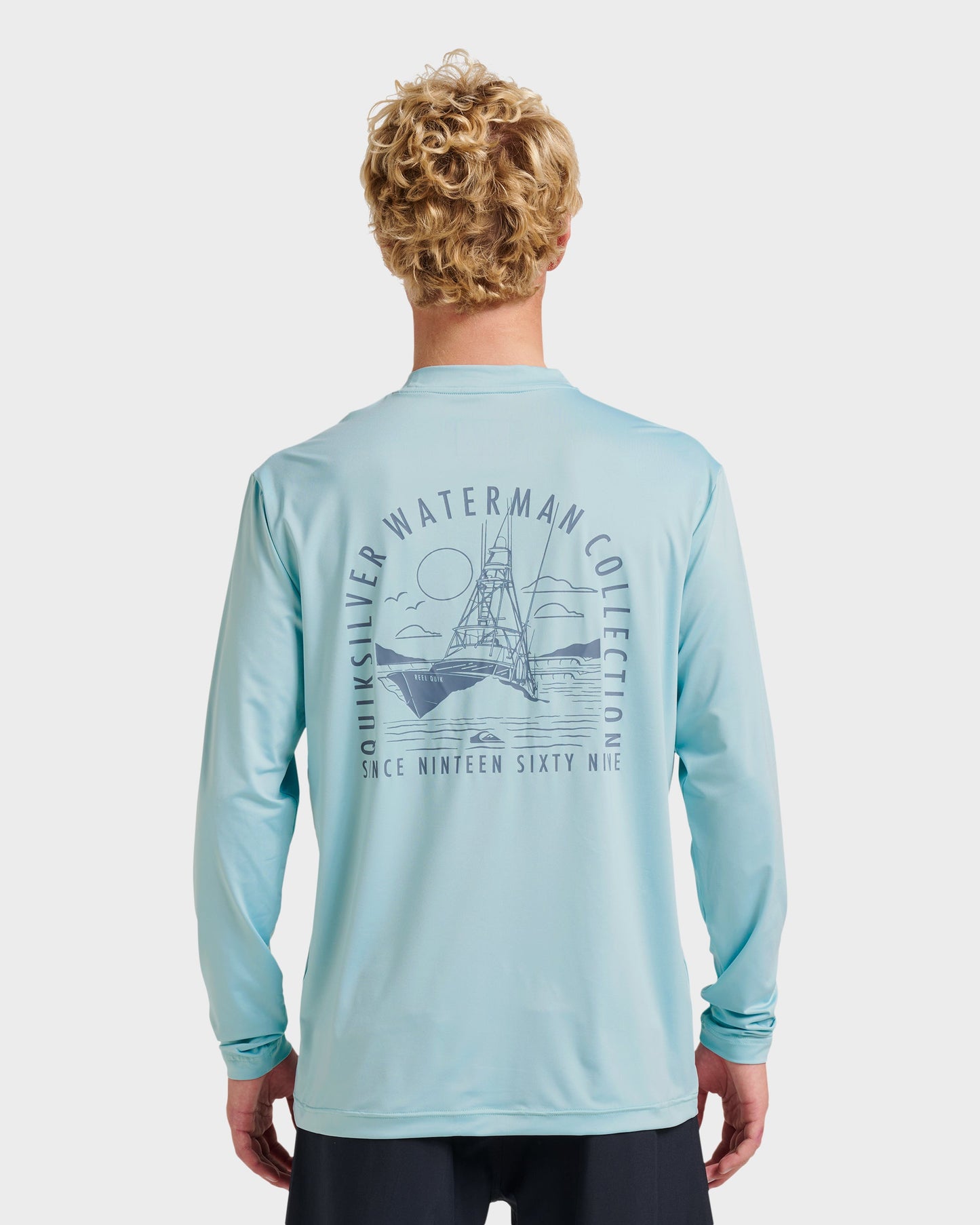 Waterman Coolbreeze Long Sleeve Surf Tee - Sterling Blue - Quick Silver