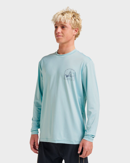 Waterman Coolbreeze Long Sleeve Surf Tee - Sterling Blue - Quick Silver