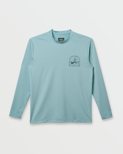 Waterman Coolbreeze Long Sleeve Surf Tee - Sterling Blue - Quick Silver