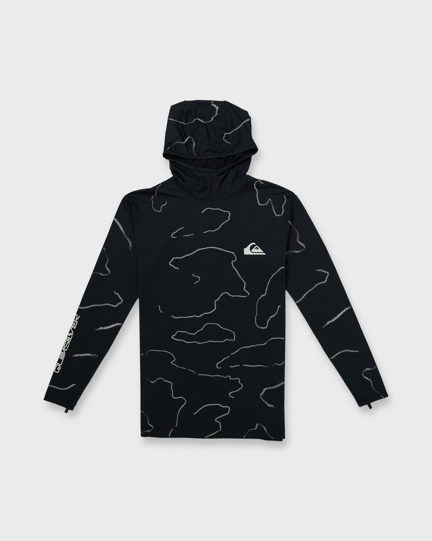 Everyday Hooded Surf Tee - Black - Quick Silver