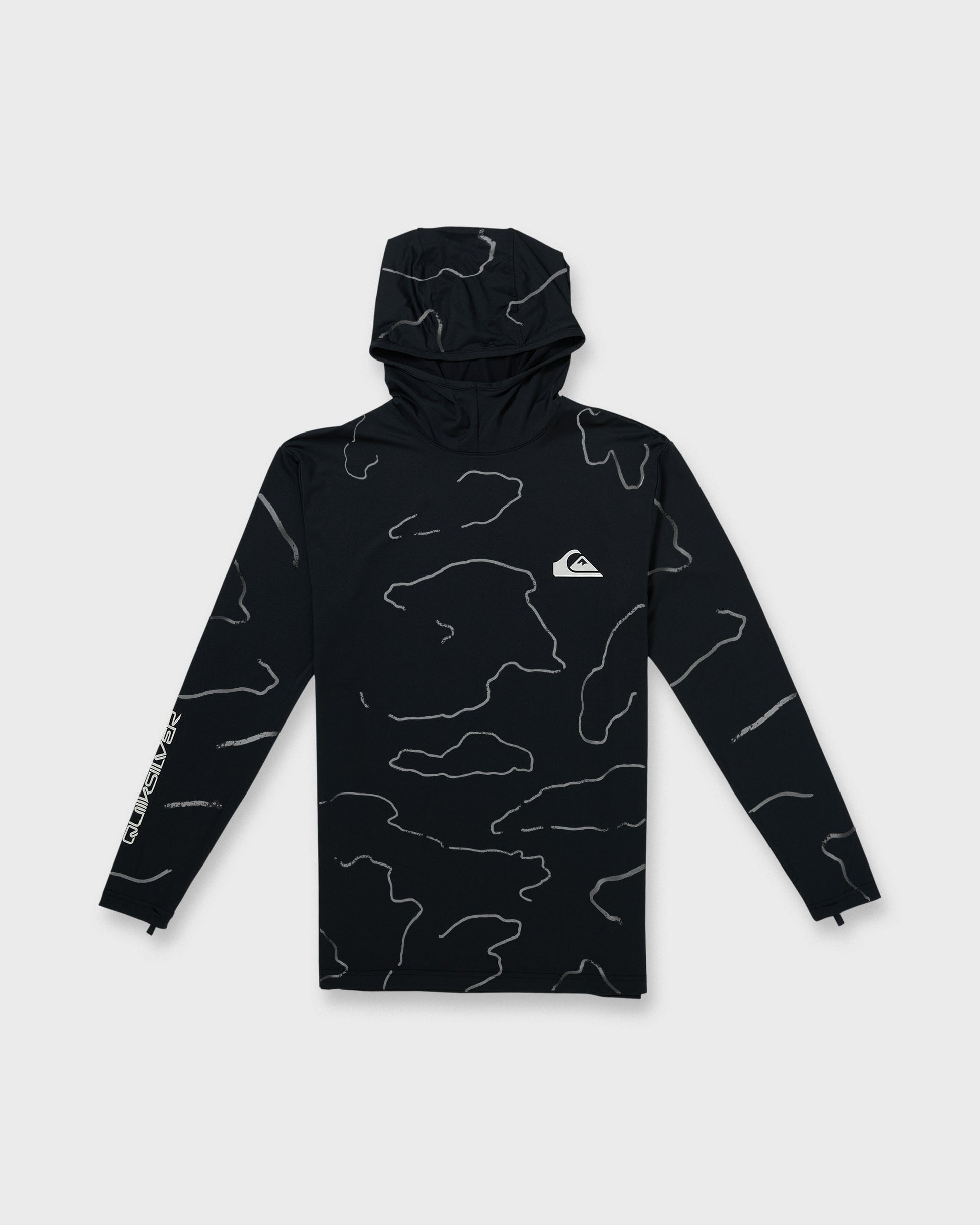 Everyday Hooded Surf Tee - Black - Quick Silver