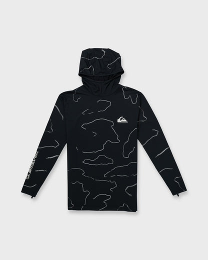 Everyday Hooded Surf Tee - Black - Quick Silver