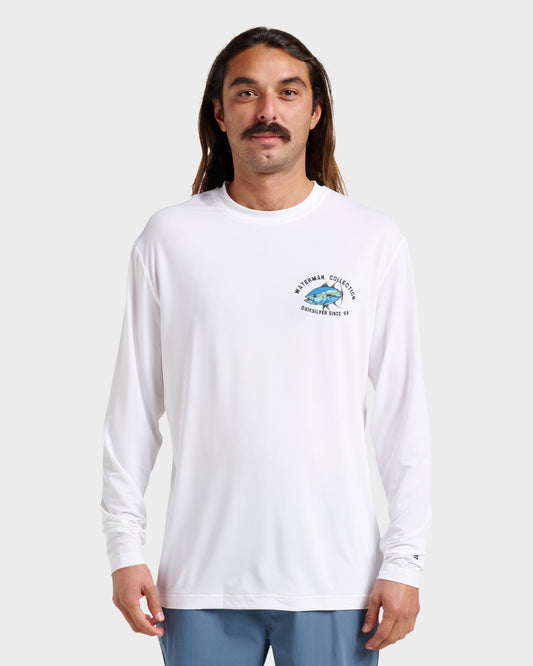 Waterman Coolbreeze Long Sleeve Surf Tee - White - Quick Silver