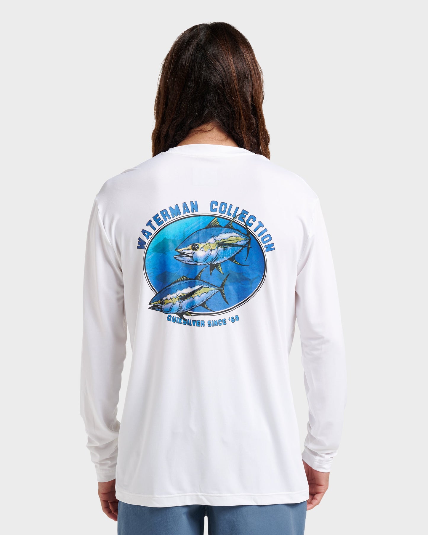 Waterman Coolbreeze Long Sleeve Surf Tee - White - Quick Silver