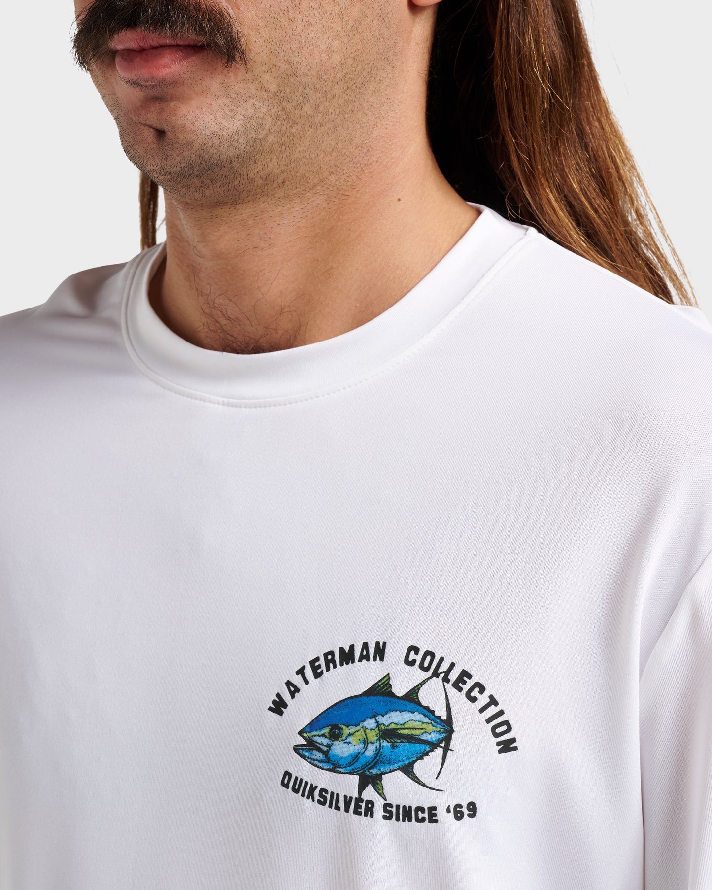 Waterman Coolbreeze Long Sleeve Surf Tee - White - Quick Silver