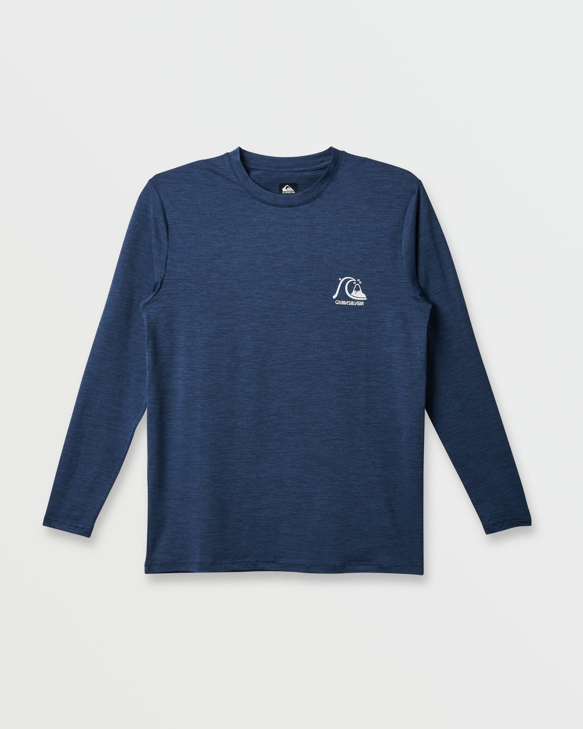 DNA Logo Surf Long Sleeve Surf Tee - Navy Heather - Quick Silver
