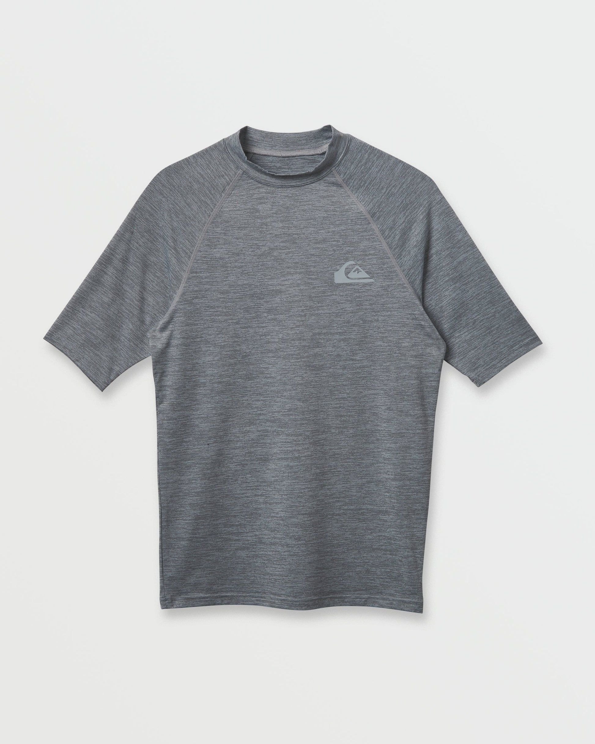 Everyday UPF 50 Short Sleeve Rashguard - Smoked Gray Heather - Quick Silver