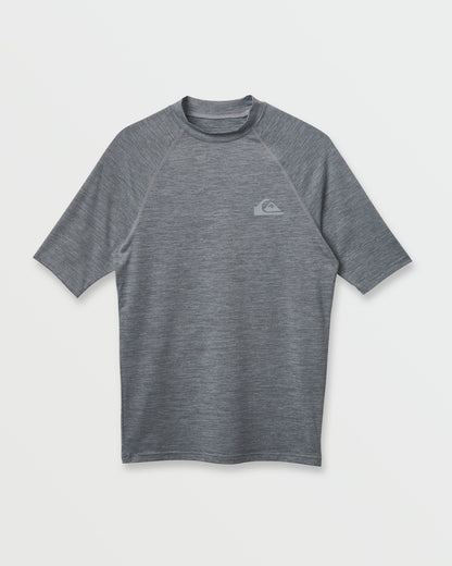 Everyday UPF 50 Short Sleeve Rashguard - Smoked Gray Heather - Quick Silver