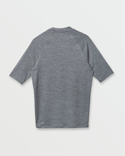 Everyday UPF 50 Short Sleeve Rashguard - Smoked Gray Heather - Quick Silver