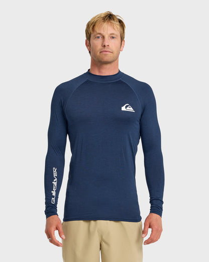 Everyday UPF 50 Long Sleeve Rashguard - Navy Heather - Quick Silver