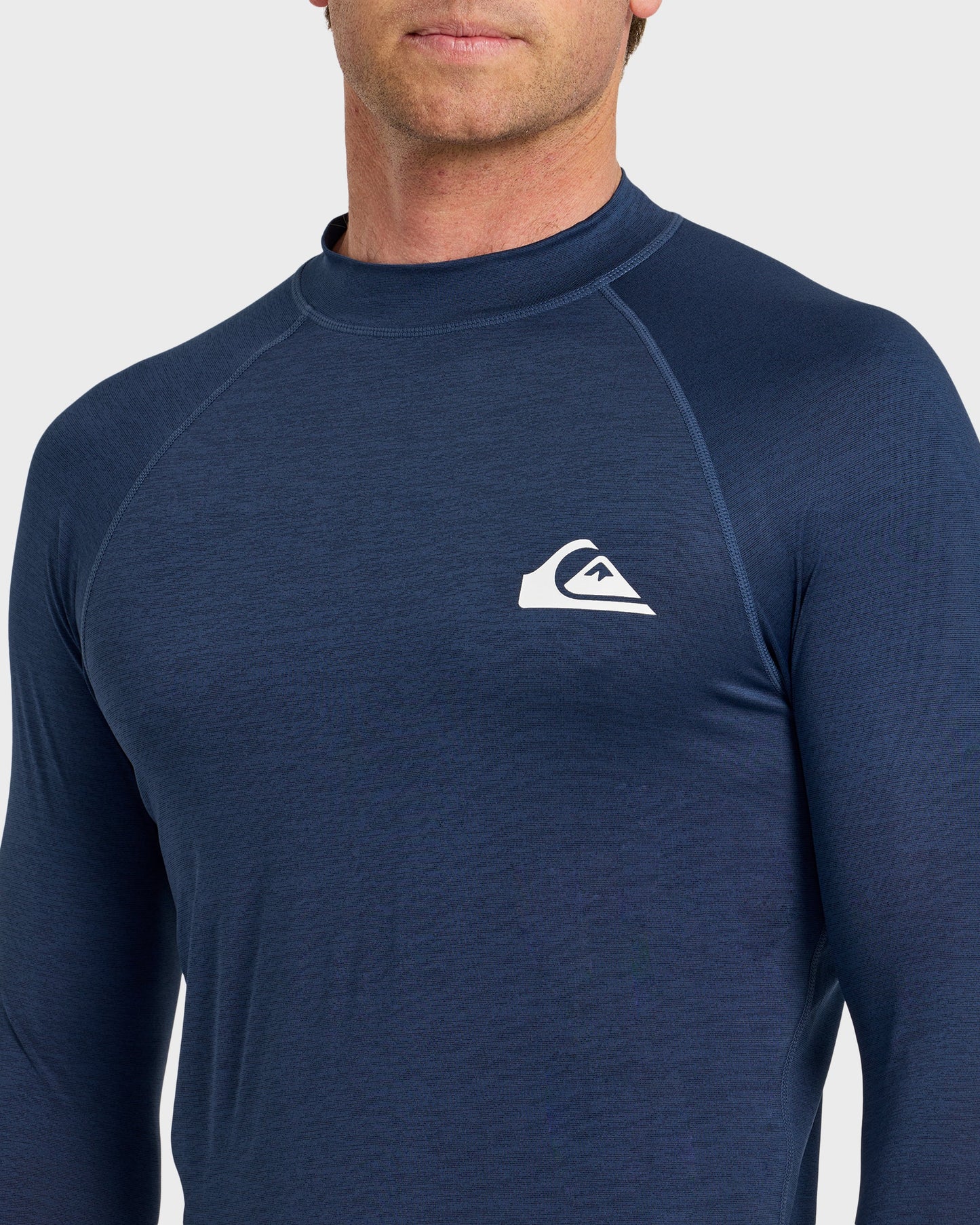 Everyday UPF 50 Long Sleeve Rashguard - Navy Heather - Quick Silver