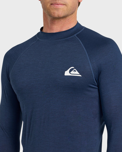 Everyday UPF 50 Long Sleeve Rashguard - Navy Heather - Quick Silver