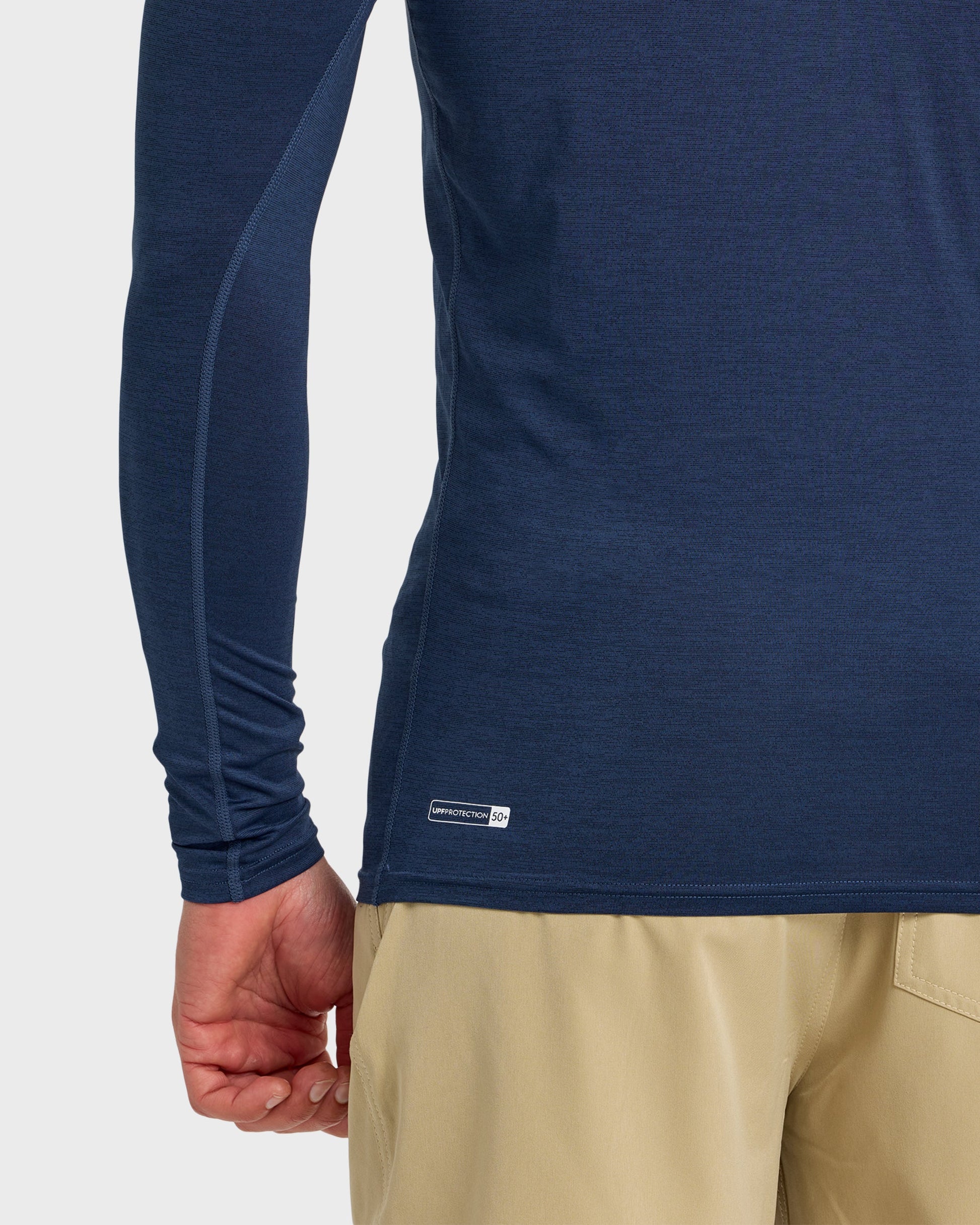 Everyday UPF 50 Long Sleeve Rashguard - Navy Heather - Quick Silver