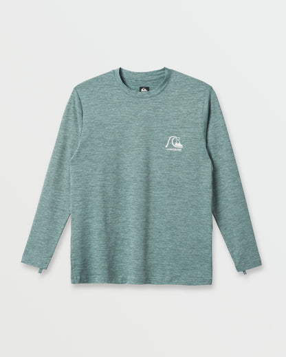 DNA Logo Surf Long Sleeve Surf Tee - Jade Heather - Quick Silver