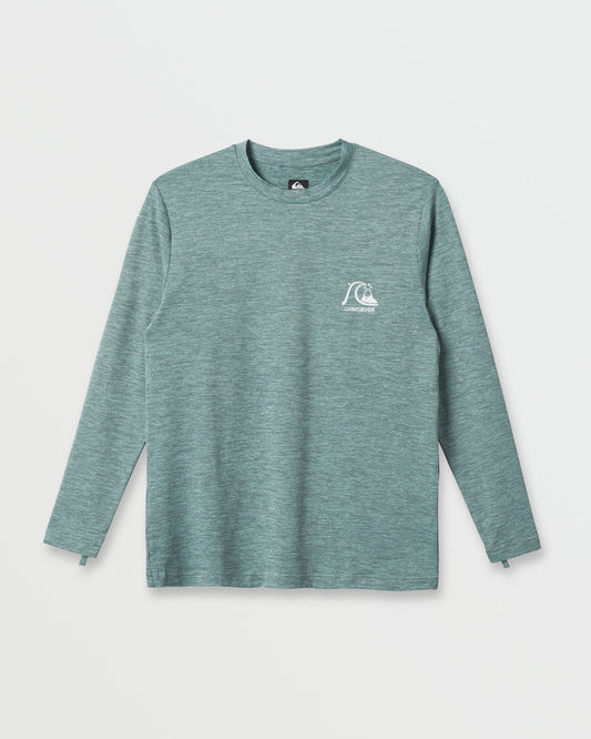 DNA Logo Surf Long Sleeve Surf Tee - Jade Heather - Quick Silver