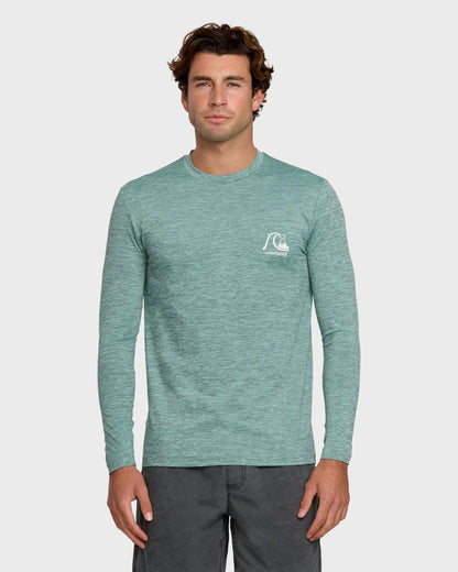 DNA Logo Surf Long Sleeve Surf Tee - Jade Heather - Quick Silver