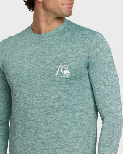DNA Logo Surf Long Sleeve Surf Tee - Jade Heather - Quick Silver