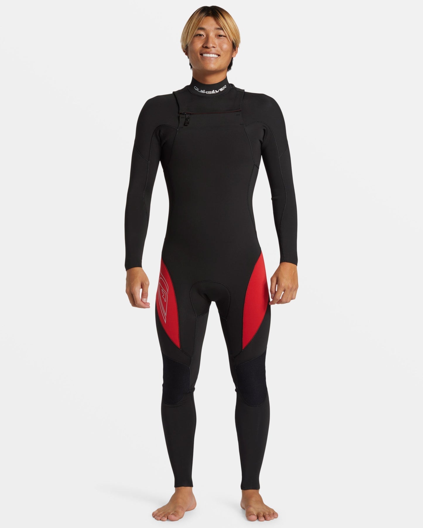 3/2mm Mercury Chest Zip GBS Wetsuit - High Risk Red - Quick Silver
