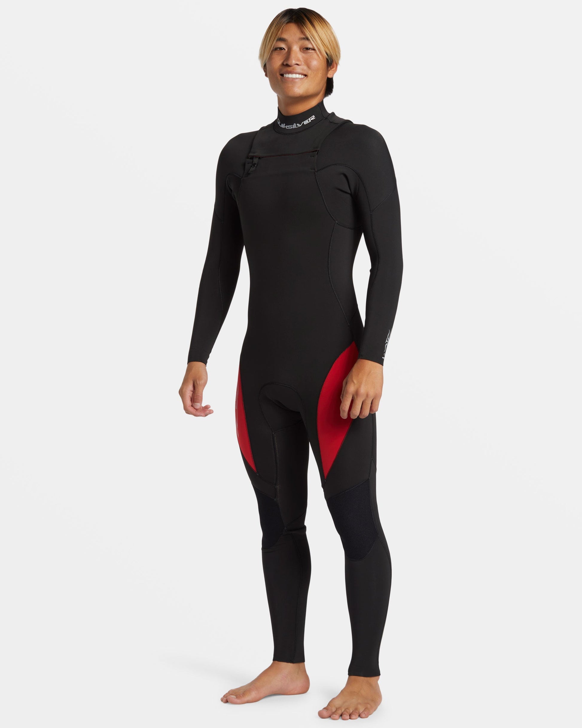 3/2mm Mercury Chest Zip GBS Wetsuit - High Risk Red - Quick Silver
