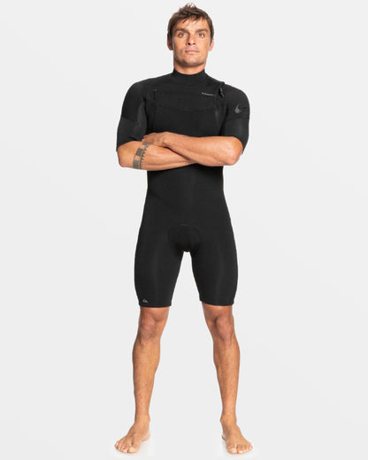 2/2mm Everyday Sessions GBS Short Sleeve Spring Suit - Black - Quick Silver