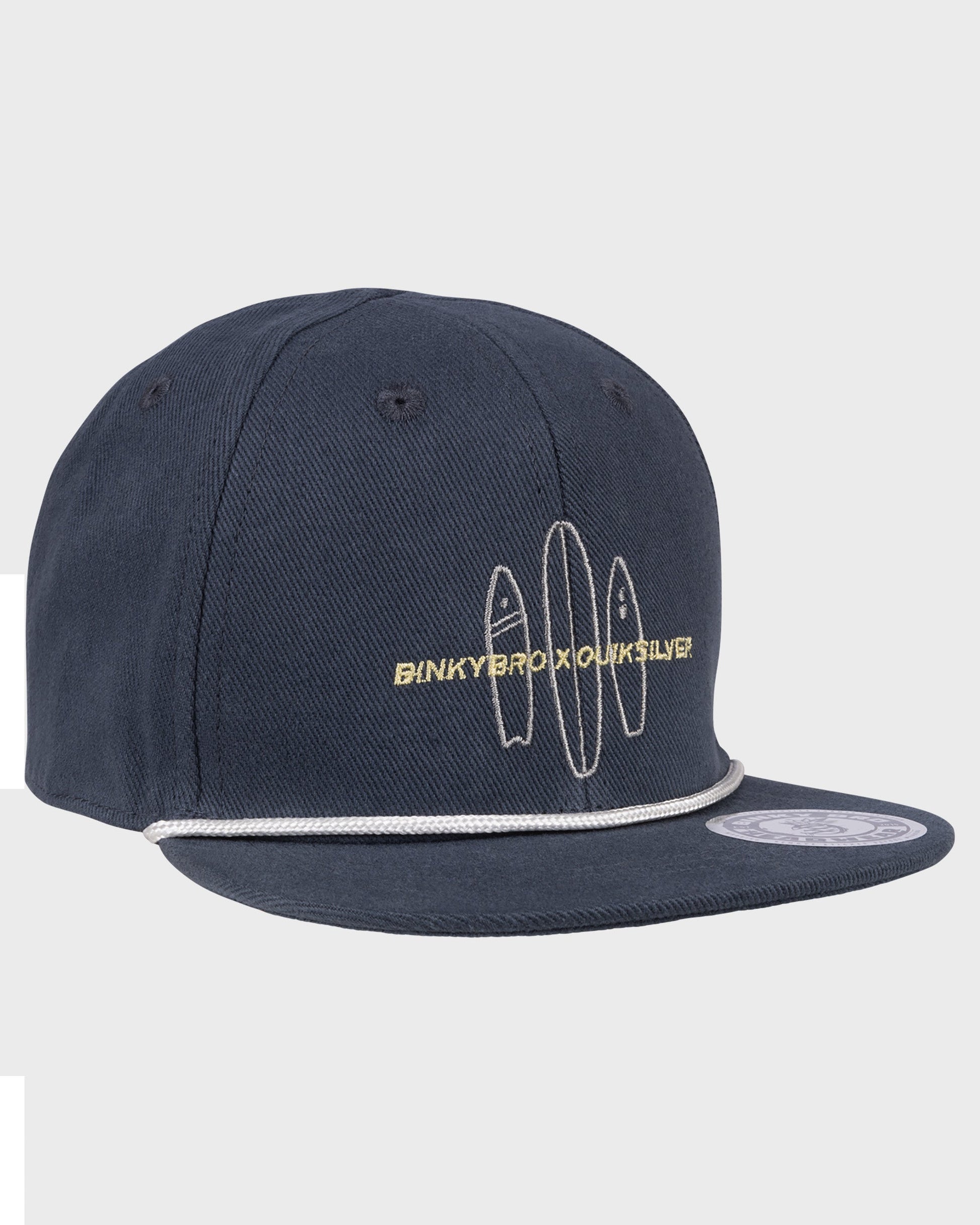 BinkyBro x Quiksilver Navy Hat - Quick Silver