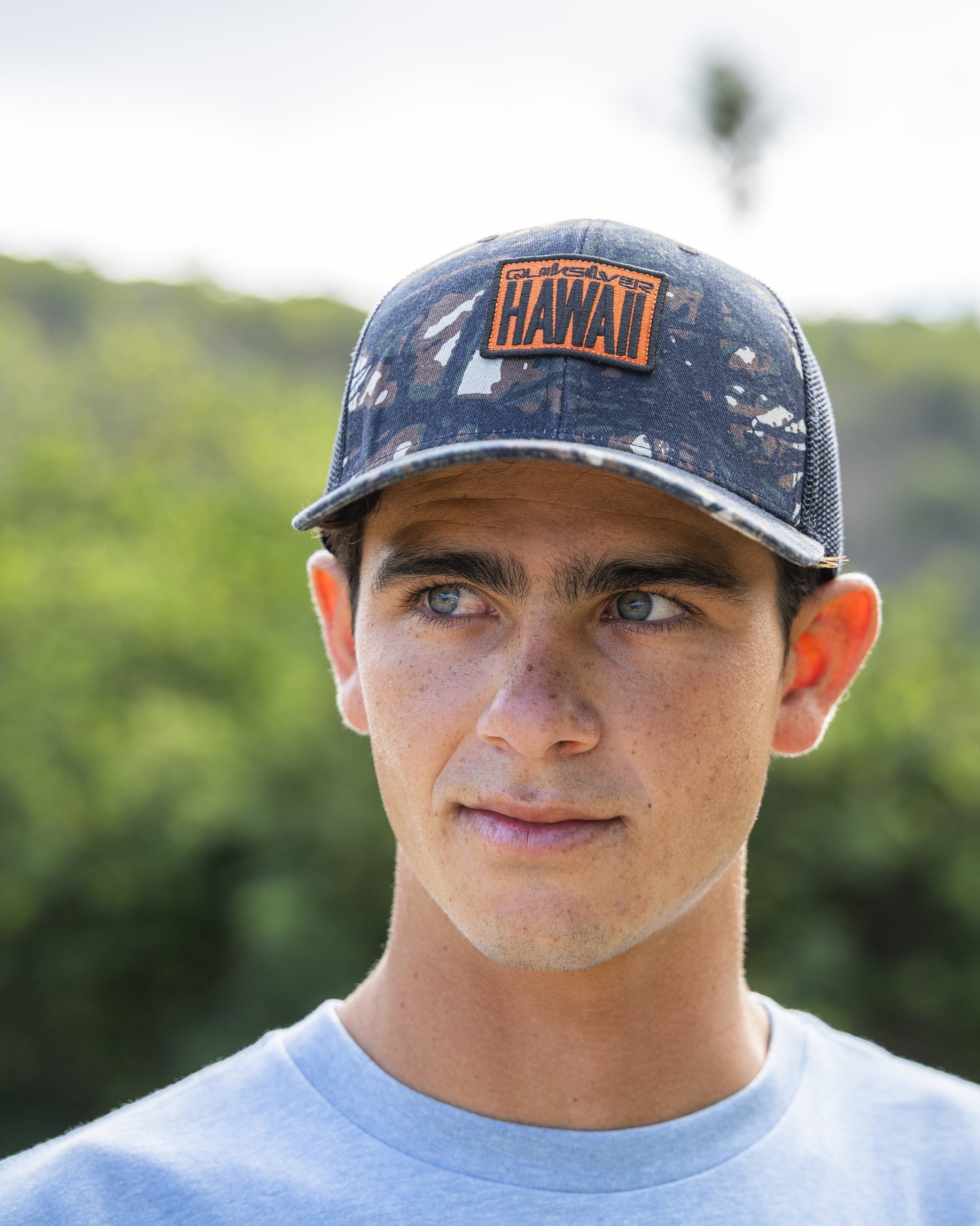 Hi Hunter Trucker Hat - Camo - Quick Silver