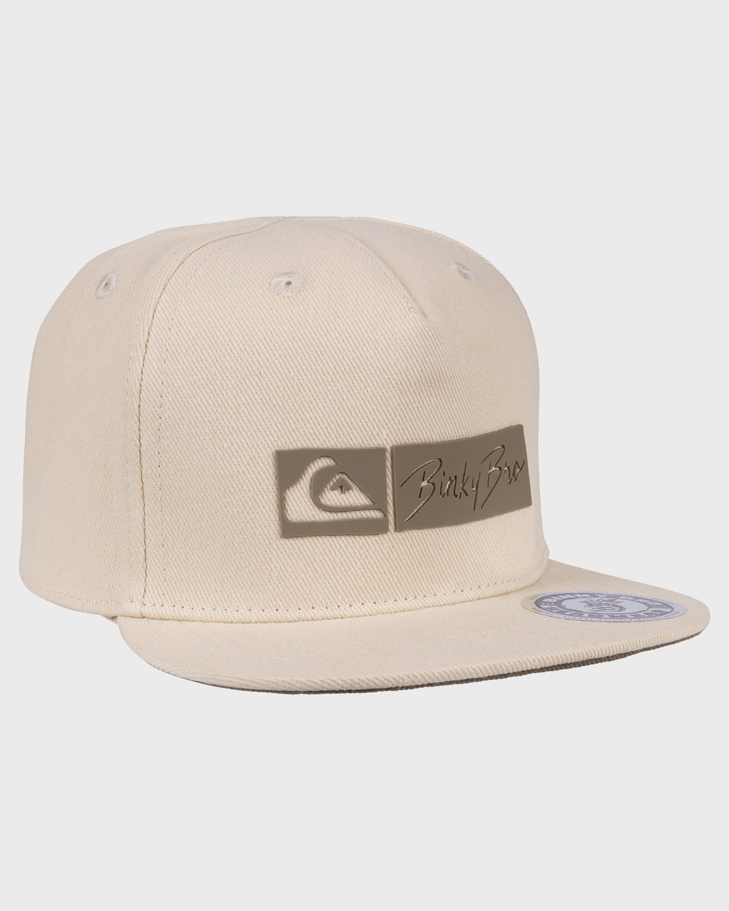 BinkyBro x Quiksilver Cream Hat - Quick Silver