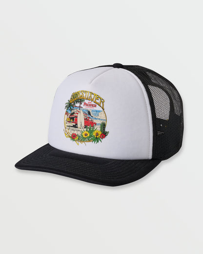 Quiksilver x Pacifico Baja Beach Trucker Hat - White - Quick Silver