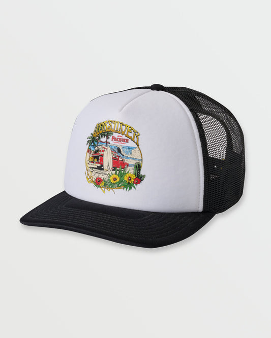Quiksilver x Pacifico Baja Beach Trucker Hat - White - Quick Silver