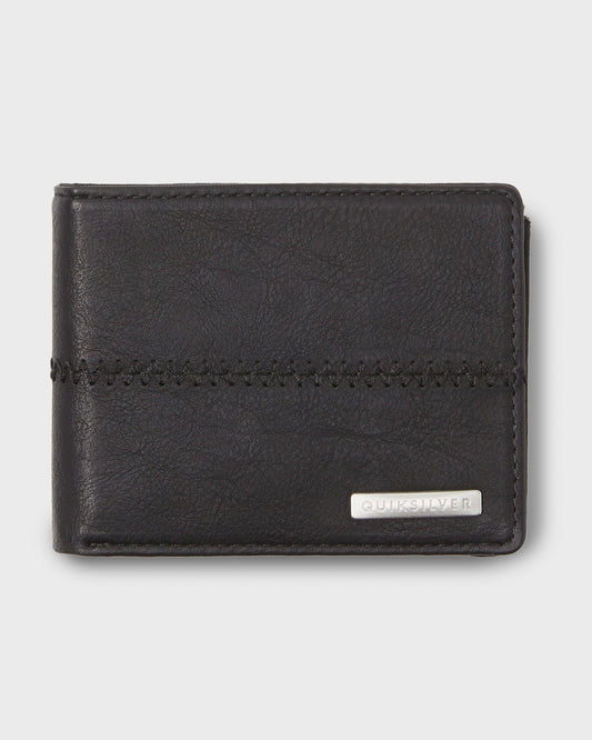 Stitchy 3 Wallet - Black Black - Quick Silver