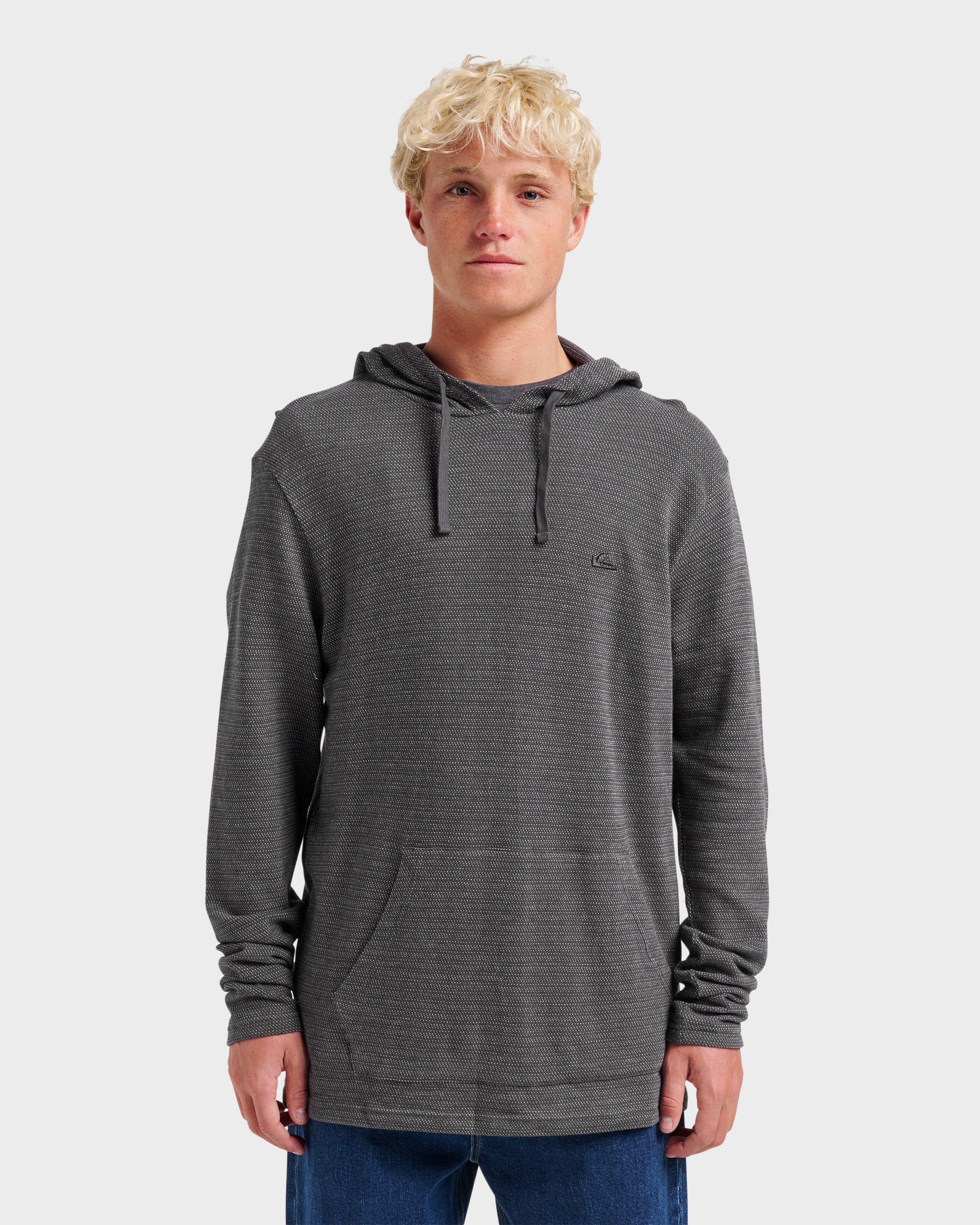 Vista Long Sleeve Hood - Graystone - Quick Silver