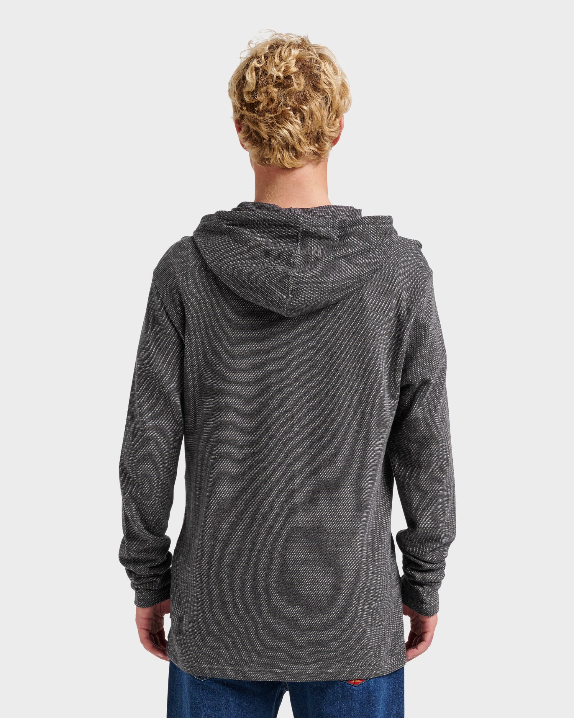 Vista Long Sleeve Hood - Graystone - Quick Silver
