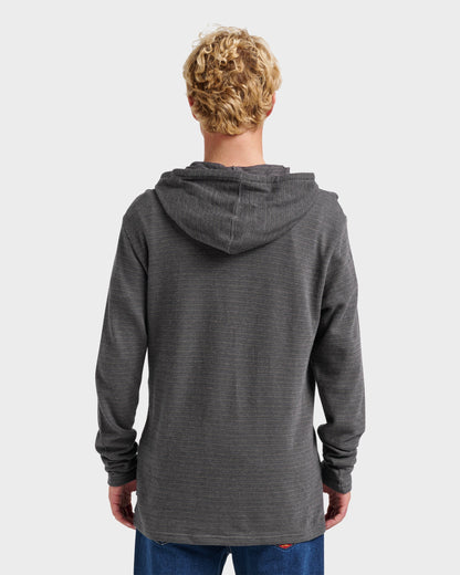 Vista Long Sleeve Hood - Graystone - Quick Silver