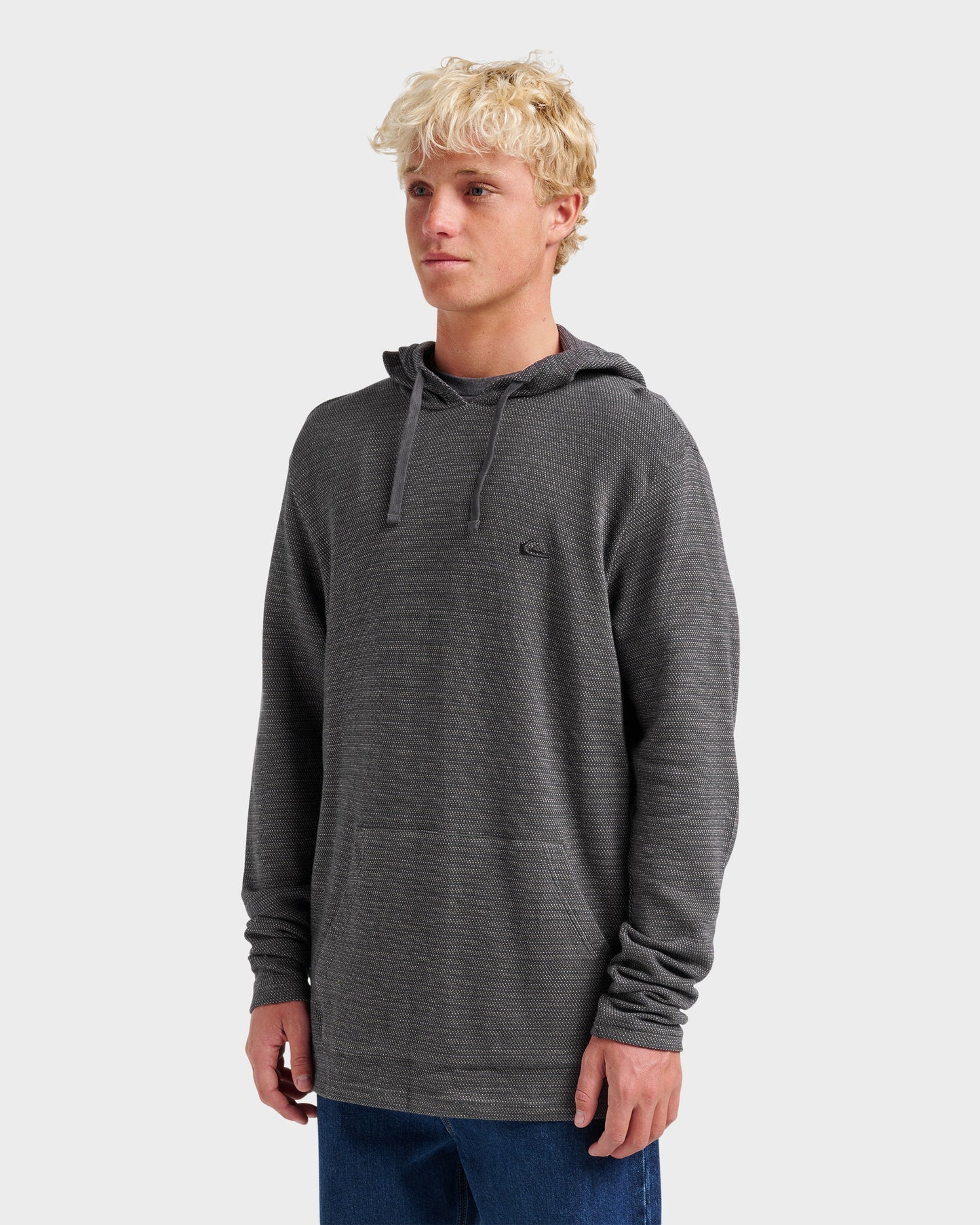 Vista Long Sleeve Hood - Graystone - Quick Silver