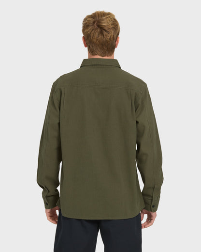 Heron Long Sleeve Shirt - Grape Leaf - Quick Silver