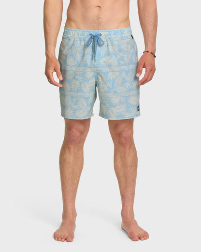 Waterman Fern Garden 17" Swim Trunks - Beach Blue - Quick Silver