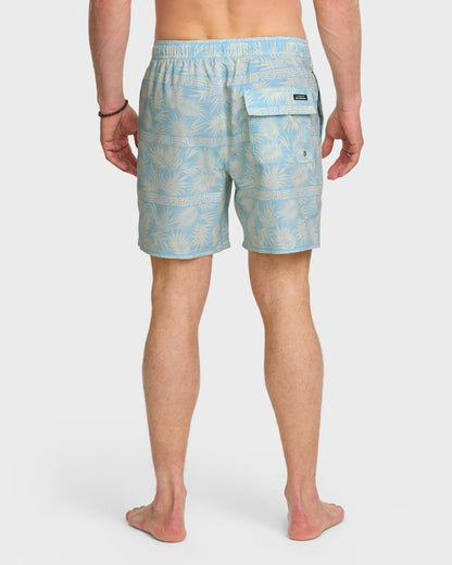 Waterman Fern Garden 17" Swim Trunks - Beach Blue - Quick Silver