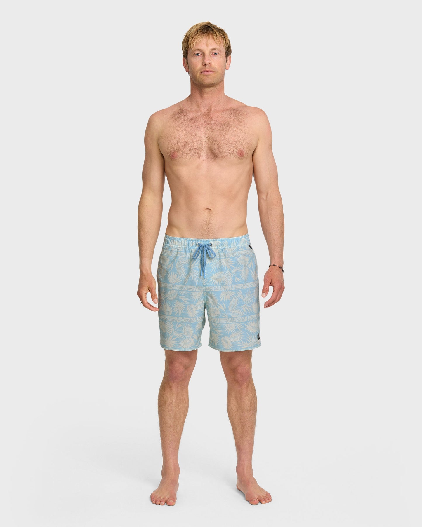 Waterman Fern Garden 17" Swim Trunks - Beach Blue - Quick Silver