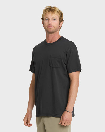 Saltwater Pocket Tee - Black - Quick Silver