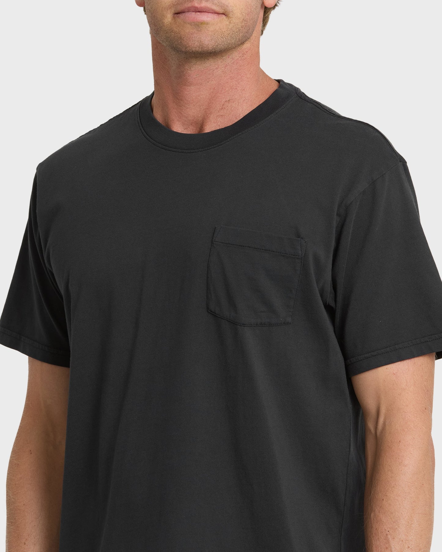 Saltwater Pocket Tee - Black - Quick Silver